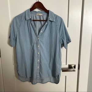 Madewell Chambray Short sleeve button up
